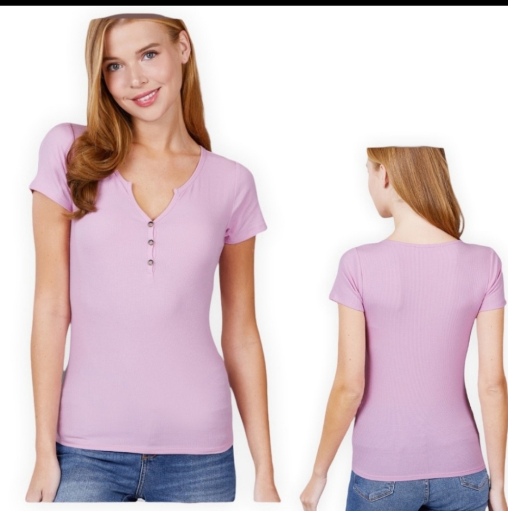 Soft cotton rib knit top ! HOST PICK - Picture 3 of 4